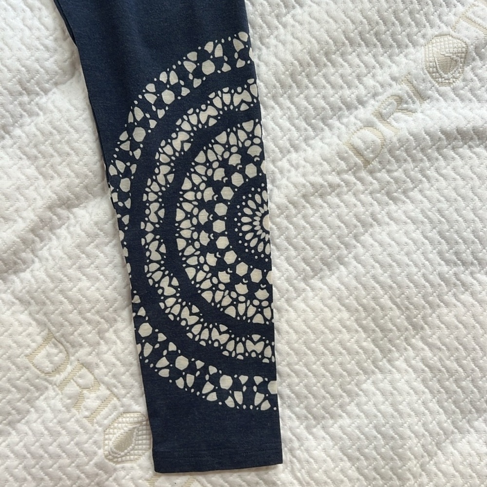 Dark Blue Pattern Legging